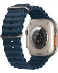 Удължител за каишка Apple - Ocean, Apple Watch, 49 mm, синя - 4t